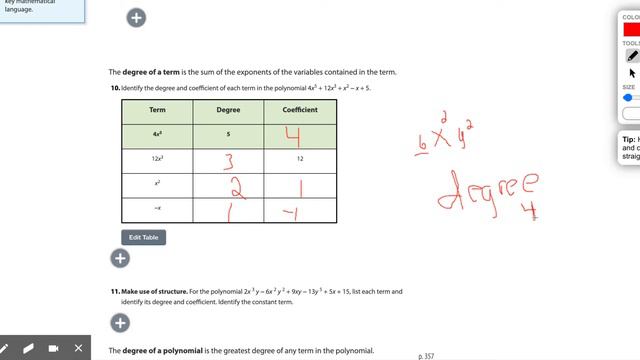 Springboard Algebra 1 Lessons 24-1,2,3 Polynomials смотреть онлайн