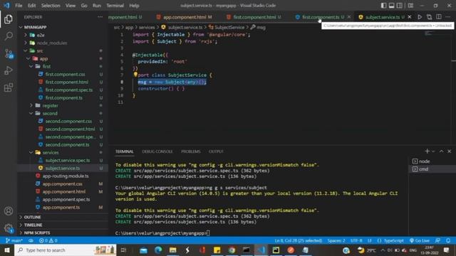 angular subject | data sharing b/w components смотреть онлайн