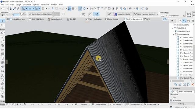 A Frame Cabin Construction | ArchiCAD Tutorial смотреть онлайн