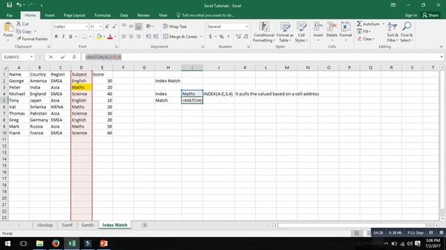 How to use INDEX MATCH I Microsoft Excel I Quick lessons I Straight forward and simple смотреть онлайн
