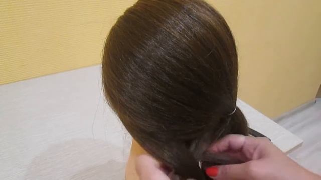 необычный хвост. хвост на бок . hair for 2 minutes. unusual tail. tail to the side. смотреть онлайн