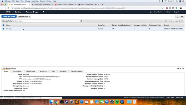 AWS SQS QUEUE on LARAVEL FORGE ⚙️ setup tutorial смотреть онлайн