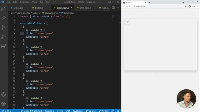 Build a Slider with React.js смотреть онлайн