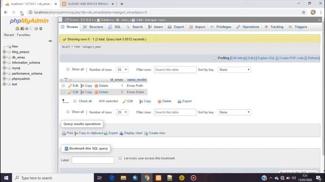 TUGAS 2 WEB SERVICE (WEB SERVICE PENJUALAN EMAS DENGAN MENGGUNAKAN SOAP WSDL) смотреть онлайн