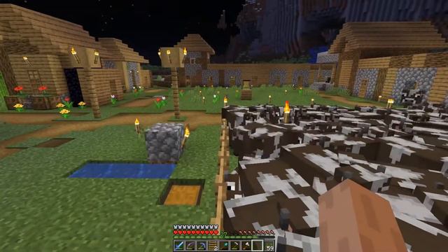 ФЕРМА ЖИТЕЛЕЙ В МАЙНКРАФТ 1.14 | + Ферма железа