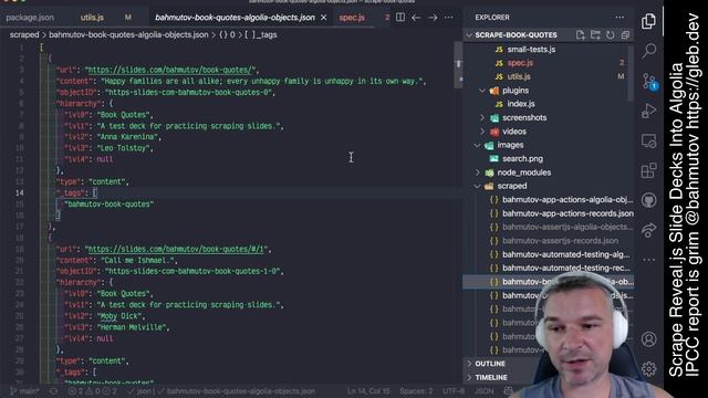 Scrape Reveal.js Slides Using Cypress Test Runner Into Algolia смотреть онлайн