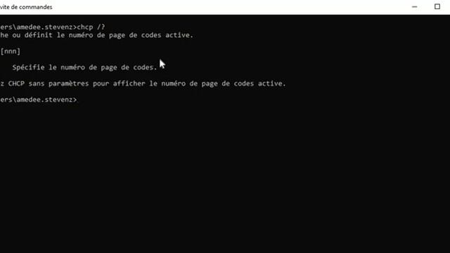 Commande CMD Lettre C CHCP смотреть онлайн