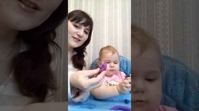 Мастер-класс для мам и малышей. Лепим "колбаску". смотреть онлайн