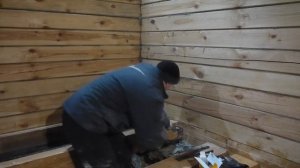 Установка лаг для деревянного пола