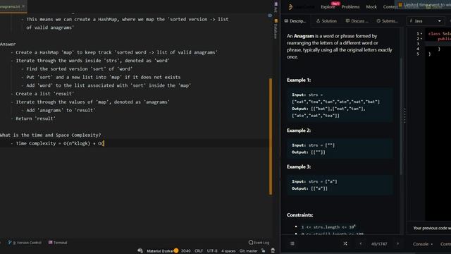 Group Anagrams - Leetcode 49 - Java смотреть онлайн