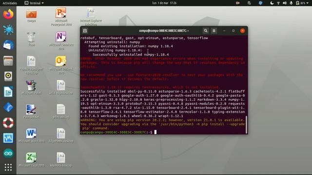 como instalar tensorflow y keras en ubuntu 20.04 смотреть онлайн