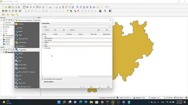How to connect QGIS to PostgreSQL Database смотреть онлайн