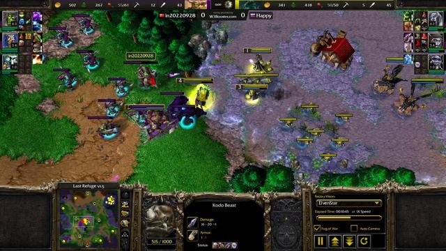 Зачистили всех нейтралов на карте! Happy (UD) vs Lin (ORC) (Last Refuge 15) смотреть онлайн
