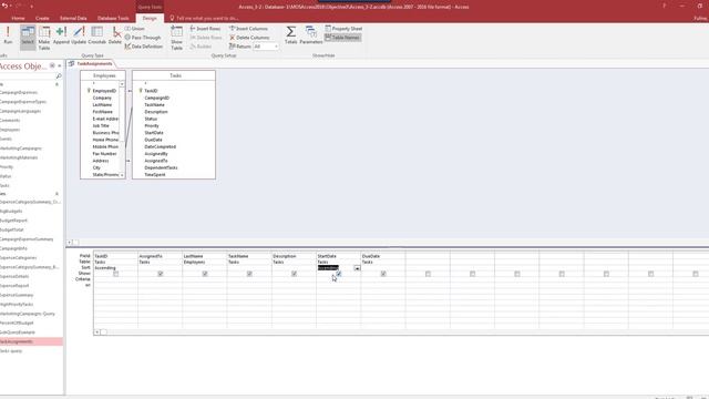 Access Objective 3.2 Practice Tasks смотреть онлайн