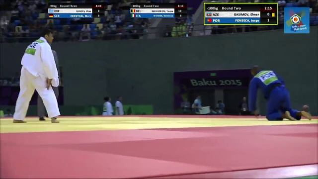 Jorge Fonseca vs Elmar Gasimov European games Baku 2015 смотреть онлайн