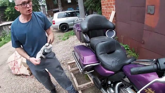 Купил HARLEY DAVIDSON на 103 моторе. #HarleyDavidsonElectraGlide2011года. смотреть онлайн