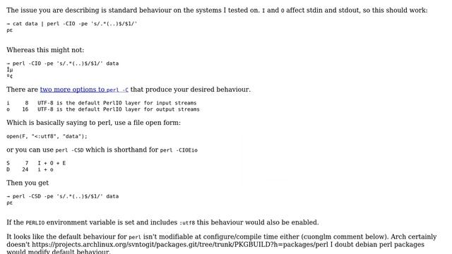 Unix & Linux: Why doesn't my Perl play nice with Unicode? (2 Solutions!!) смотреть онлайн