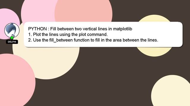 PYTHON : Fill between two vertical lines in matplotlib смотреть онлайн