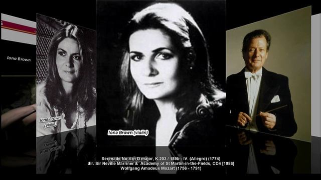 W.A. Mozart - Serenade No.4 in D major, K.203 'Colloredo' (dir. Neville Marriner, 1986) смотреть онлайн