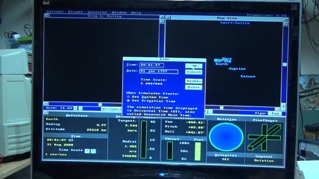 Viewing Halley's comet with Microsoft Space Simulator смотреть онлайн