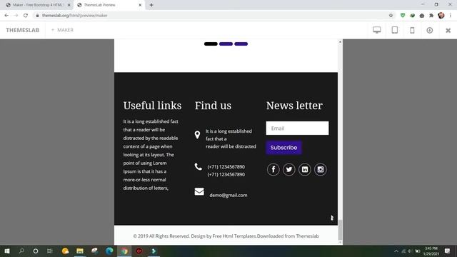 Maker : Free Bootstrap 4 HTML5 Responsive Landing Page Template смотреть онлайн