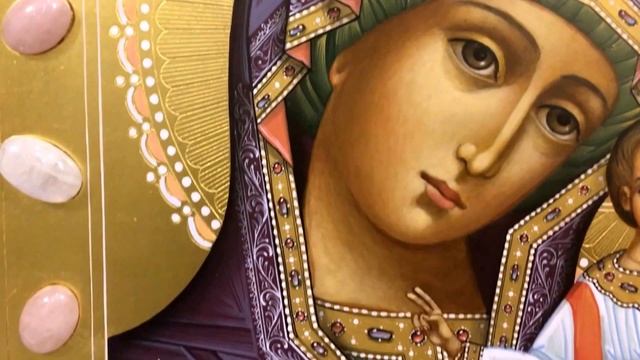 Рукописная Казанская икона с камнями смотреть онлайн