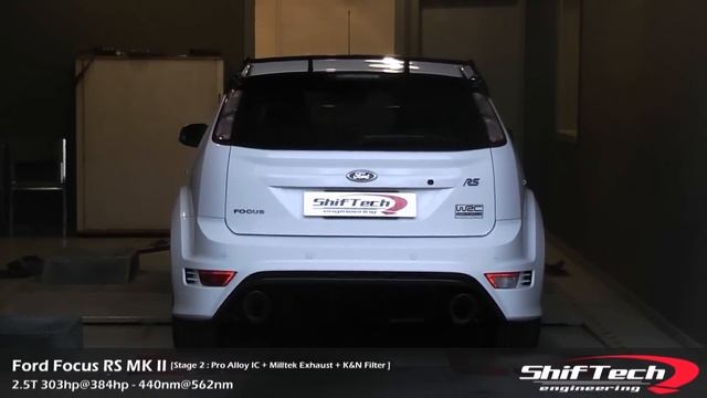 FORD Focus RS 2.5T 305hp @ 384 [ Stage 2 : Pro Alloy IC + Milltek Exhaust + K&N Filter ] смотреть онлайн
