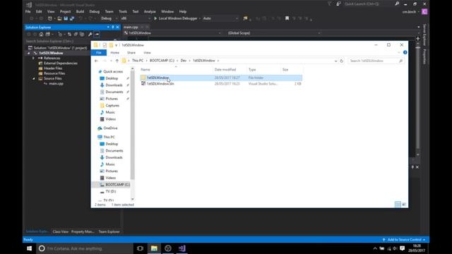 SDL2/C++ Tutorial. Setting Up SDL & Creating Your First Window Visual Studio 2017 смотреть онлайн
