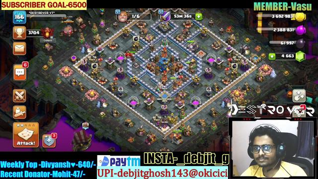 🔴COC LIVE |💥GoldPass Giveaway Soon💥| Clash of clans | Road To 7k Sub смотреть онлайн