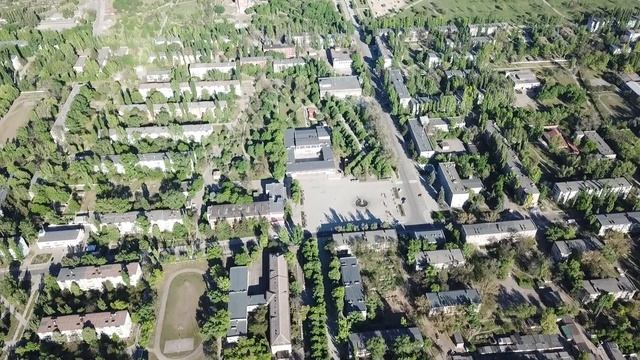 Покров (екс Орджоникидзе) Днепропетровская область. С высоты птичьего полета 30.04.2018 смотреть онлайн