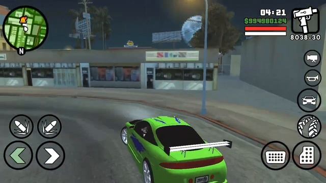 MOD MITSUBISHI ECLIPSE FAST FURIOUS DFF ONLY GTA SA ANDROID