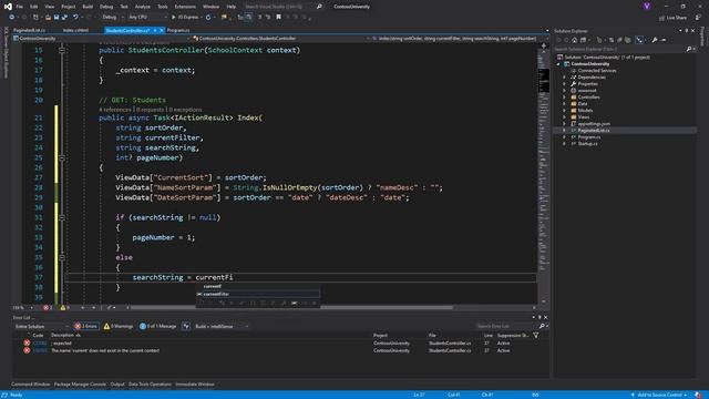 C# - Add sorting, filtering, and paging - ASP.NET MVC with EF Core смотреть онлайн