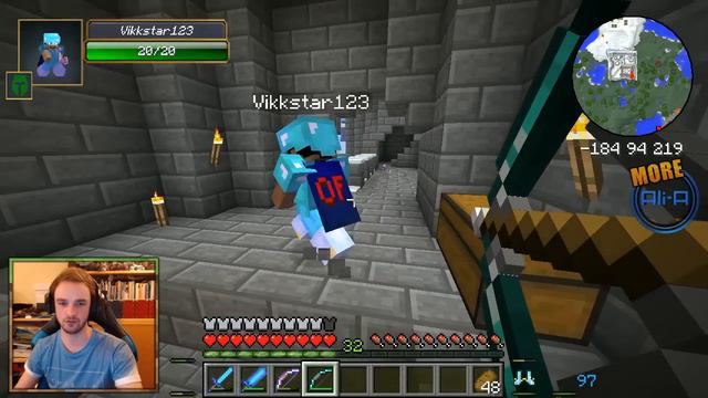 Minecraft Mods - Hexxit Ep 9 - "CASTLE KING!" - w/ Ali-A & Vikk смотреть онлайн