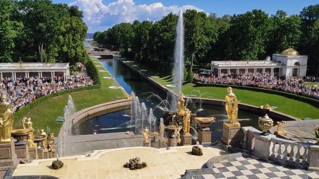 Запуск фонтанов Петергоф/Петербург (Peterhof)