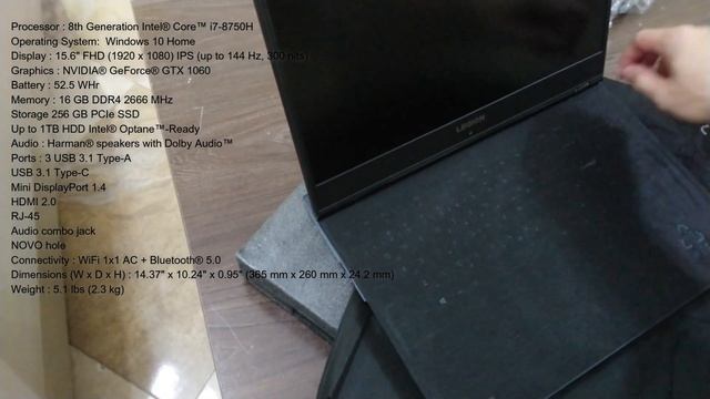 Lenovo Legion Y530 -15ICH - 1060