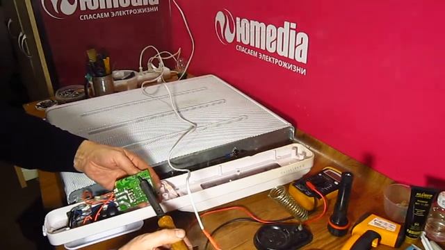 Обогреватель TESI не работает. Ремонт платы питания. смотреть онлайн