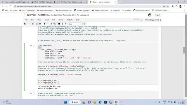 Let us learn how to work with CLASSES IN PYTHON .......... смотреть онлайн