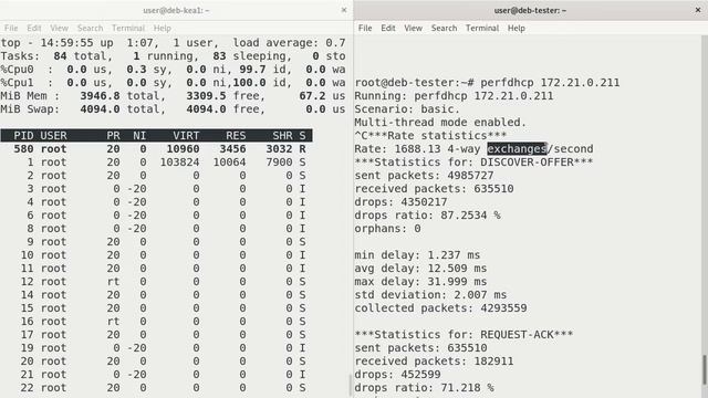 Kea DHCP4 Basic Performance Testing смотреть онлайн