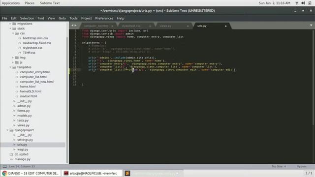 DJANGO – 18 UPDATE DATA SAVED IN THE DATEBASE смотреть онлайн