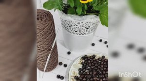 Как связать сумочку с бусинами? очень просто))