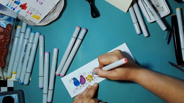 DIY Card : Life is Better With Friends Using Finecolour and Touchfive Markers смотреть онлайн