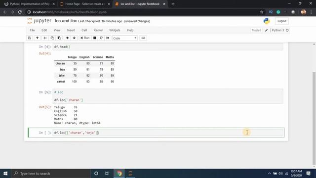 loc and iloc Tutorial in Telugu || Part 15 || TensorFlow in Telugu смотреть онлайн