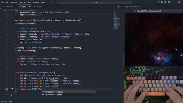 ASMR Programming - Coding Space Globe - Web Development Tutorial смотреть онлайн