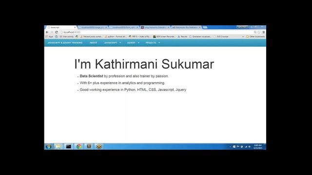 JavaScript, JQuery Demo - Vybhava Technologies смотреть онлайн