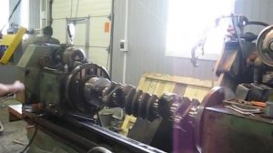 Шлифовка коленвала 1,1метра  на  Inter. Станок 3В423