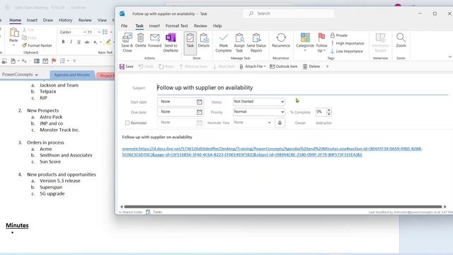 OneNote Action Items become Outlook Tasks смотреть онлайн