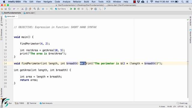 Dart Short Hand Syntax | FAT ARROW | Functions Expressions. Dart for Flutter #6.3 смотреть онлайн