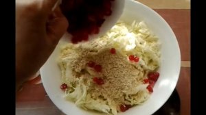 Салат для ПОХУДЕНИЯ из ПЕКИНСКОЙ КАПУСТЫ с кунжутом и брусникой