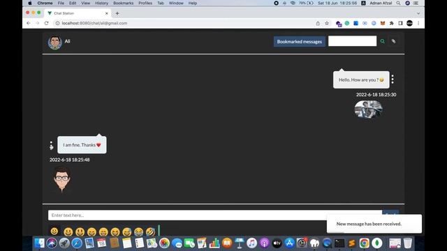 Emoji picker, bookmark and copy messages - Chat app in Vue JS, Node JS, Mongo DB смотреть онлайн
