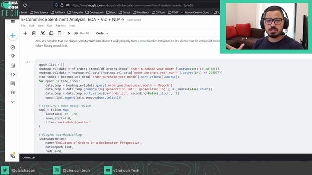 TUTORIAL COMO FAZER HEATMAP USANDO #PYTHON e #FOLIUM смотреть онлайн
